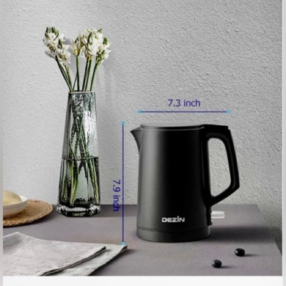 ELECTRIC KETTLE PORTABLE BLACK - Picture 3 of 12